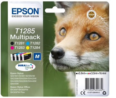 EPSON Tintenpatrone T1285 Multipack black. cyan. magenta. yellow