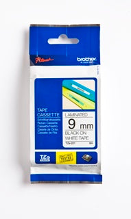 BROTHER Schriftband P-Touch TZe-221 9 mm x 8 m schwarz auf weiß