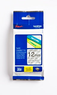 BROTHER Schriftband P-Touch TZe-131 12 mm x 8 m schwarz auf transparent