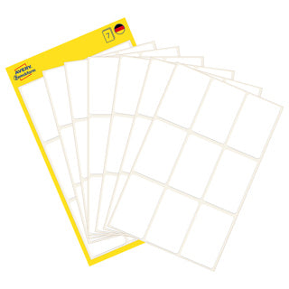 AVERY ZWECKFORM Vielzwecketiketten 3045 63 Stück permanent 38 x 24 mm weiß