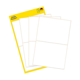 AVERY ZWECKFORM Vielzwecketiketten 3046 8 Stück permanent 77 x 59 mm weiß
