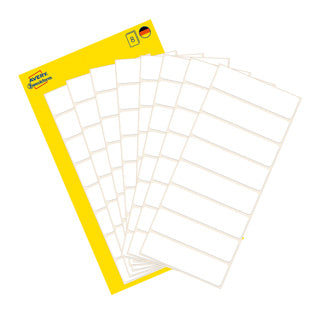 AVERY ZWECKFORM Vielzwecketiketten 3086 64 Stück permanent 50 x 14 mm weiß