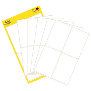 AVERY ZWECKFORM Vielzwecketiketten 3087 24 Stück permanent 54 x 35 mm weiß