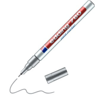 EDDING Lackmarker 780 mit Rundspitze 0.8 mm silber