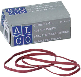 ALCO Gummiband 749 50 g 100 x 5 mm rot