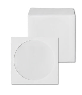 ÖKI CD-Hüllen SK-C25 25 Stück selbstklebend mit Fenster 90g/m² weiß