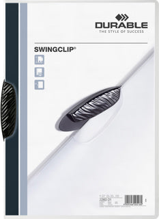 DURABLE Klemmmappe 2260 SWINGCLIP® A4 bis 30 Blatt PP 218 x 306 mm schwarz