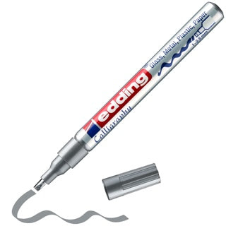 EDDING Glanzlackmarker 753 mit Kalligrafiespitze 1-2.5 mm silber