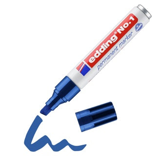 EDDING Permanentmarker No.1 Keilspitze 1-5 mm blau