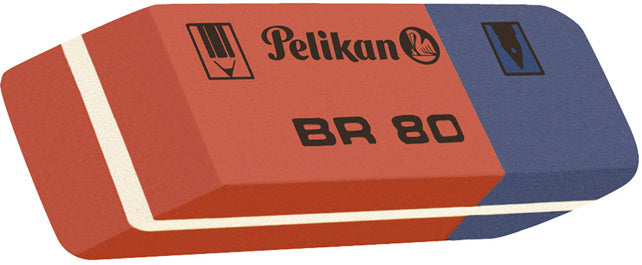 PELIKAN Radiergummi BR80 41 x 8 x 14 mm rot/blau