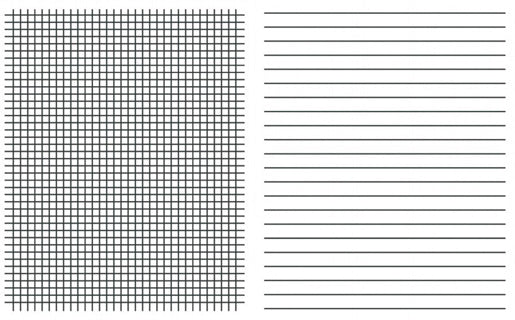URSUS Linienblatt Quart 80g/m² liniert/kariert