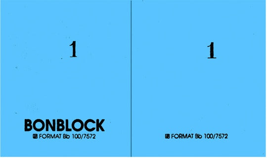 URSUS Bonblock 105 x 53 mm 100 Blatt blau
