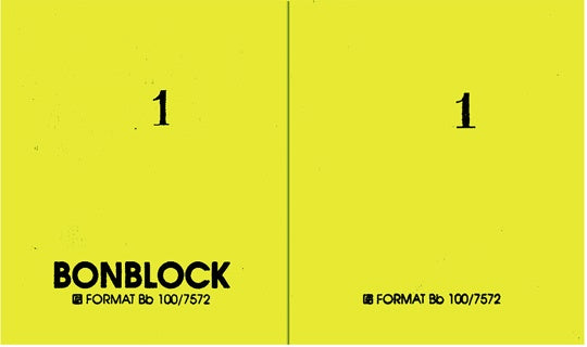 URSUS Bonblock 105 x 53 mm 100 Blatt gelb