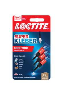 LOCTITE Superkleber flüssig Mini Trio 3 x 1g
