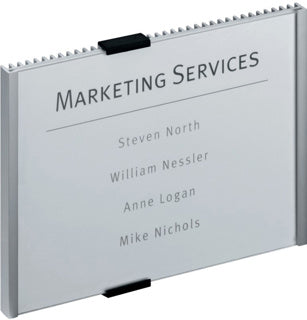 DURABLE Türschild INFO SIGN aus Acryl/Aluminium 210 x 148.5 mm silber