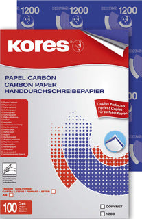 KORES Durchschreibepapier 78478 A4 100 Blatt blau