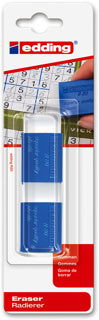 EDDING Radierer 2 Stück blau/weiß