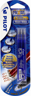 PILOT Tintenrollermine Frixion 2261 3 Stück 0.4 mm im Blister blau