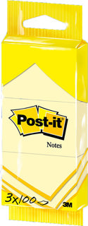 POST-IT® Haftnotizen 6810GB 3 Blöcke à 100 Blatt 51 x 38 mm gelb