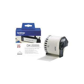 BROTHER Endlosetiketten DK-22205 auf Rolle permanent 62 mm x 30.48 m weiß