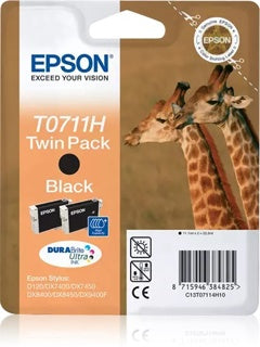 EPSON Ink black T0711H 2x11.1ml HY