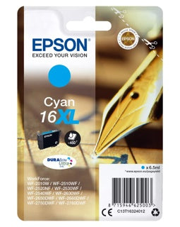 EPSON Tintenpatrone DuraBrite Ultra Nr. 16XL 6.5 ml cyan