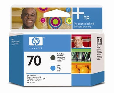 HP Druckkopf Nr. 70 (C9404A) 130ml mattschwarz/cyan