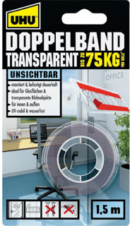 UHU Klebeband 45375 doppelseitig klebend transparent