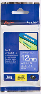 BROTHER Schriftband P-Touch TZe-535 12 mm x 8 m weiß auf blau