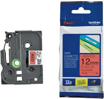 BROTHER Schriftband P-Touch TZe-B31 12 mm x 5 m schwarz auf signalorange
