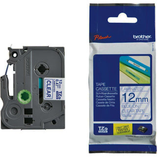 BROTHER Schriftband P-Touch TZe-133 12 mm x 8 m blau auf transparent