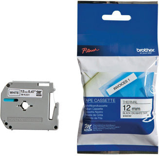 BROTHER Schriftband P-Touch M-K231 12 mm x 8 m schwarz auf weiß