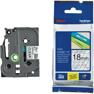 BROTHER Schriftband P-Touch TZe-141 18 mm x 8 m schwarz auf transparent