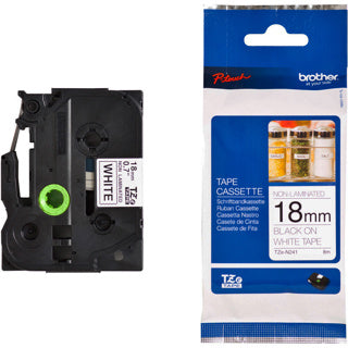BROTHER Schriftband P-Touch TZe-N241 18 mm x 8 m schwarz auf weiß