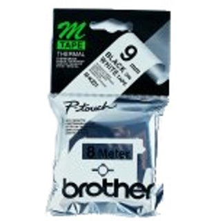 BROTHER Schriftband P-Touch MK-221 9 mm x 8 m schwarz auf weiß
