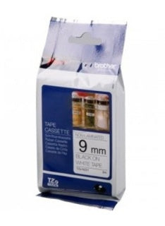 BROTHER Schriftband P-Touch TZe-N221 9 mm x 8 m schwarz-matt auf weiß