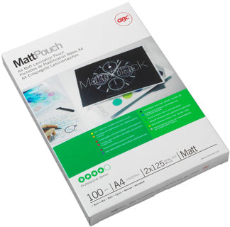 GBC Laminiertasche 3747241 100 Stück A4 125 µm matt transparent