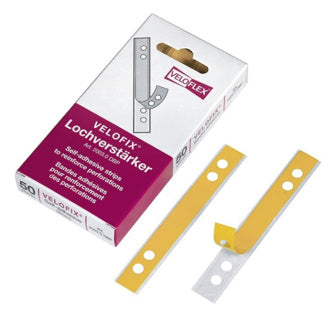 VELOFLEX Lochverstärkungsstreifen Velofix® 50 Stück selbstklebend transparent