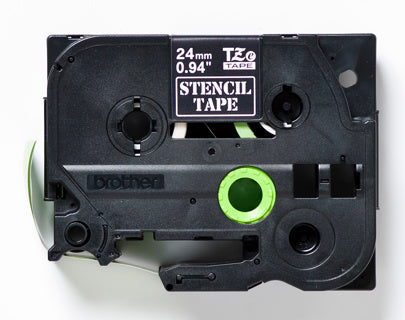 BROTHER Schabolonenband P-Touch STe-151 24 mm x 3 m weiß auf transparent