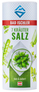 BAD ISCHLER 7 Kräuter Salz fein und jodiert 135 g
