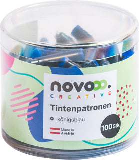 NOVOOO CREATIVE Tintenpatronen 100 Stück königsblau