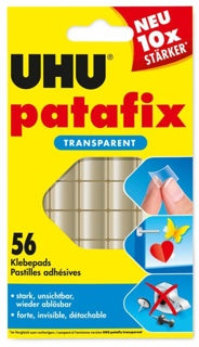 UHU Klebepad 48815 Patafix 56 Stück transparent