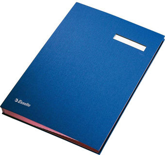 ESSELTE Unterschriftenmappe 6210 A4 mit 20 Fächern blau