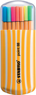 STABILO Fineliner Point 88 im Etui 0.4 mm 20 Stück mehrere Farben