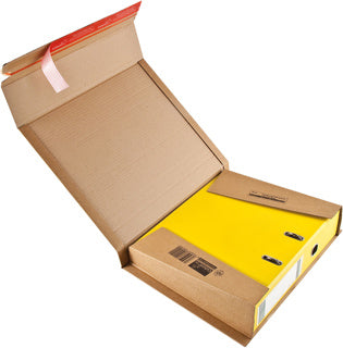 COLOMPAC Versandkarton CP050.01 für A4-Ordner mit Selbstklebeverschluss 320 x 290 x 35-80 mm braun