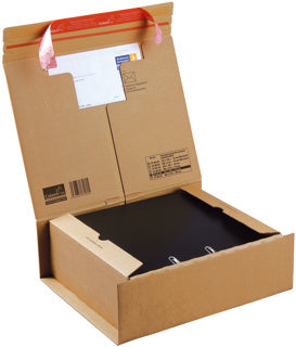 COLOMPAC Paketversandkarton CP067.06 für 2 Ordner mit Selbstklebeverschluss 330 x 290 x 120 mm braun