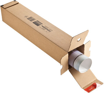 COLOMPAC Planversandbox CP072.04 bis A1 mit Selbstklebeverschluss 610 x 108 x 108 mm braun