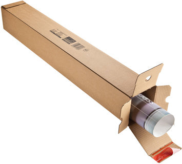 COLOMPAC Planversandbox CP072.06 bis A0 mit Selbstklebeverschluss 860 x 108 x 108 mm braun