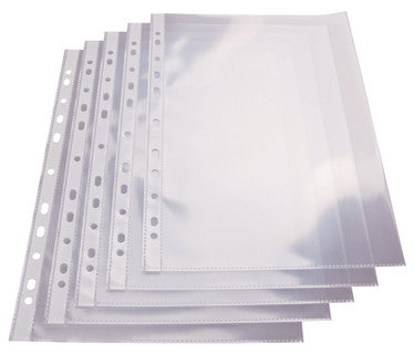 DONAU Klarsichthülle 1772095 100 Stück A4 oben offen PP 100 µm glatt transparent
