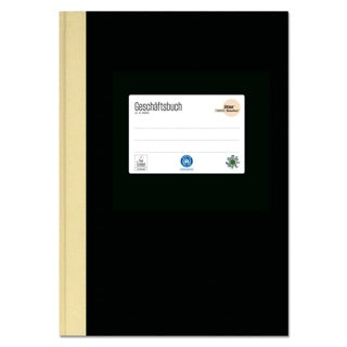 URSUS Geschäftsbuch A4 240 Blatt kariert schwarz